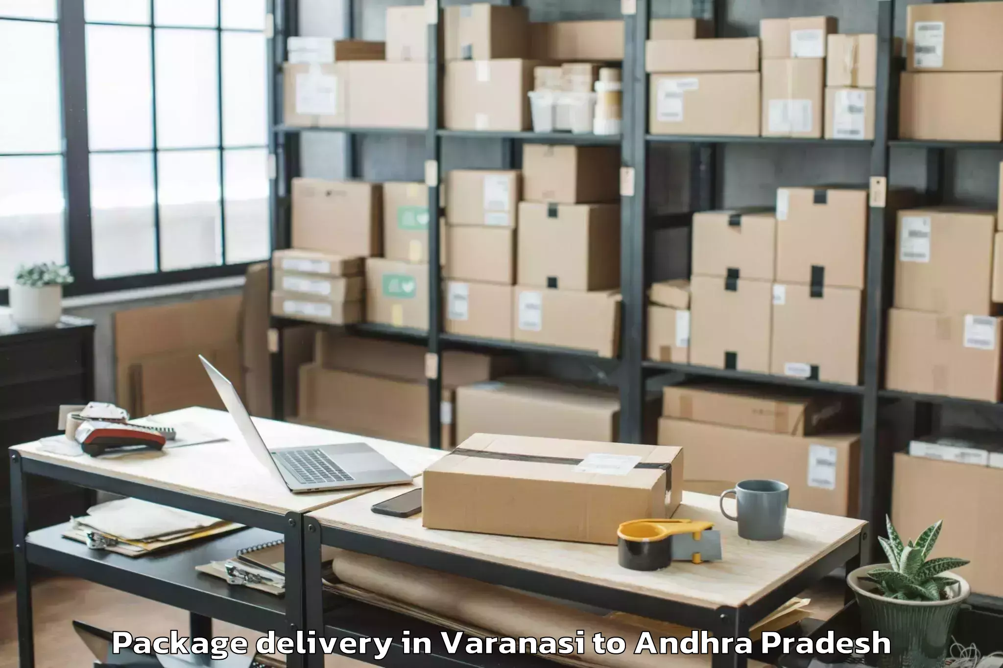 Trusted Varanasi to Sri Venkateswara University Ti Package Delivery